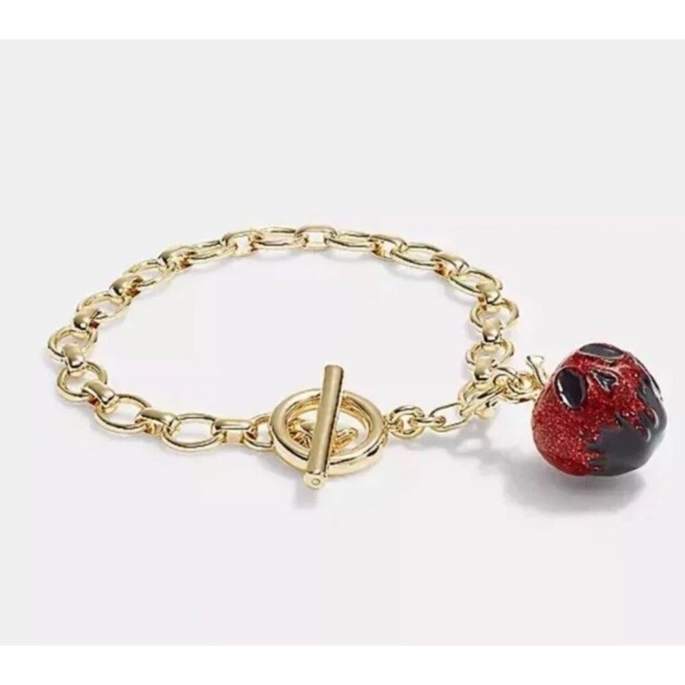 Coach X Disney Villains Poison Apple Bracelet Limited Ed Halloween Charm Toggle - Picture 2 of 8